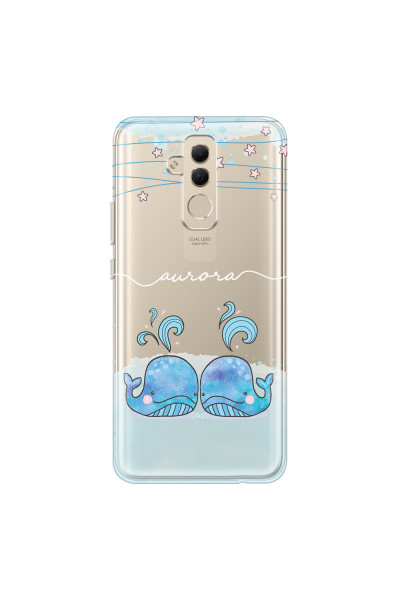 HUAWEI - Mate 20 Lite - Soft Clear Case - Little Whales White