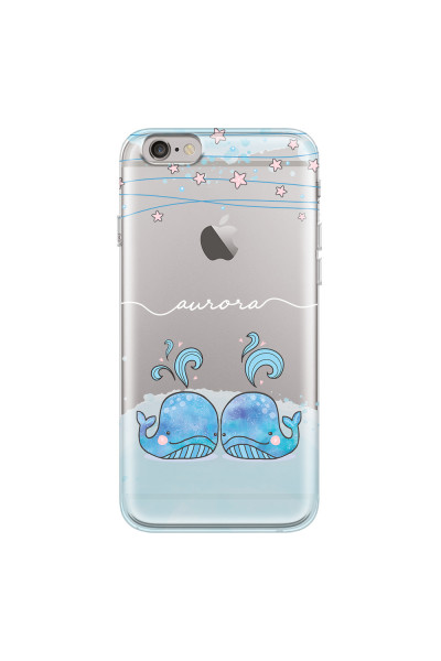 APPLE - iPhone 6S - Soft Clear Case - Little Whales White
