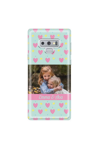 SAMSUNG - Galaxy Note 9 - Soft Clear Case - Heart Shaped Photo