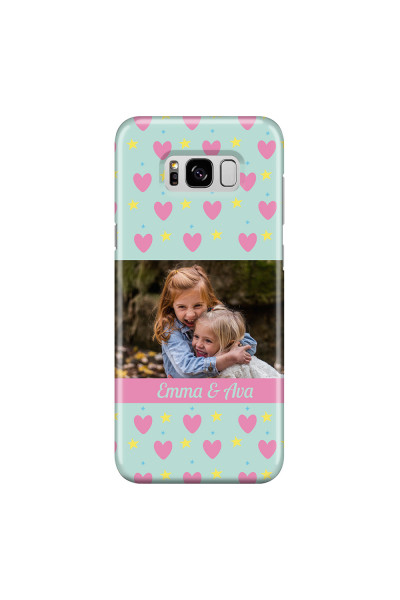 SAMSUNG - Galaxy S8 - 3D Snap Case - Heart Shaped Photo