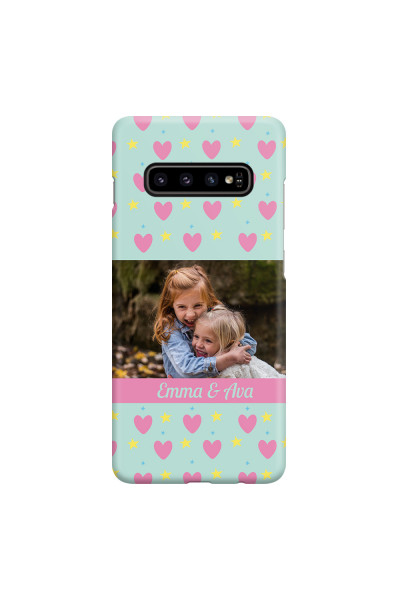 SAMSUNG - Galaxy S10 - 3D Snap Case - Heart Shaped Photo