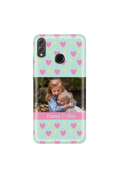 HONOR - Honor 8X - Soft Clear Case - Heart Shaped Photo