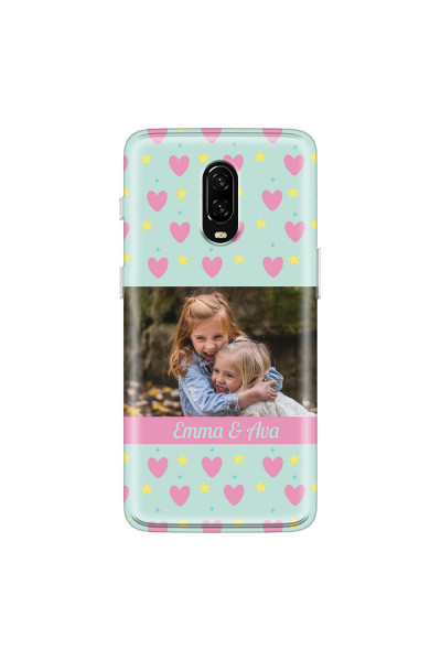 ONEPLUS - OnePlus 6T - Soft Clear Case - Heart Shaped Photo