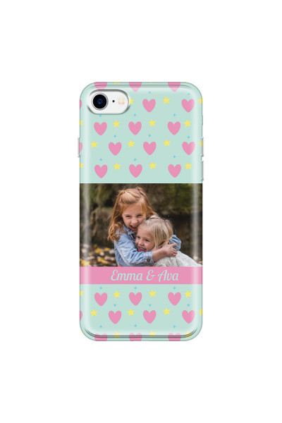 APPLE - iPhone 7 - Soft Clear Case - Heart Shaped Photo