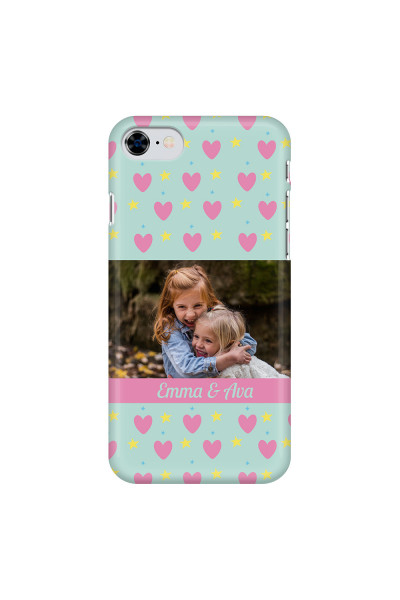 APPLE - iPhone 8 - 3D Snap Case - Heart Shaped Photo
