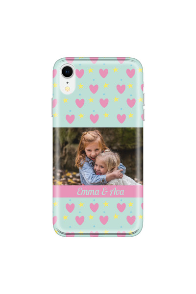 APPLE - iPhone XR - Soft Clear Case - Heart Shaped Photo