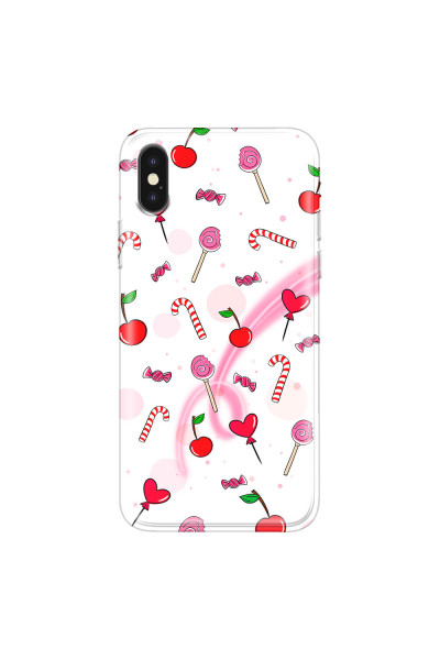 APPLE - iPhone XS - Soft Clear Case - Candy White