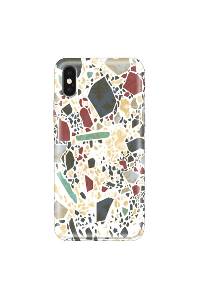 APPLE - iPhone XS - Soft Clear Case - Terrazzo Design IX