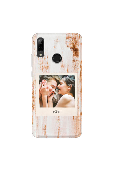 HUAWEI - P Smart 2019 - Soft Clear Case - Wooden Polaroid