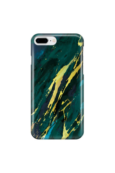 APPLE - iPhone 8 Plus - 3D Snap Case - Marble Emerald Green
