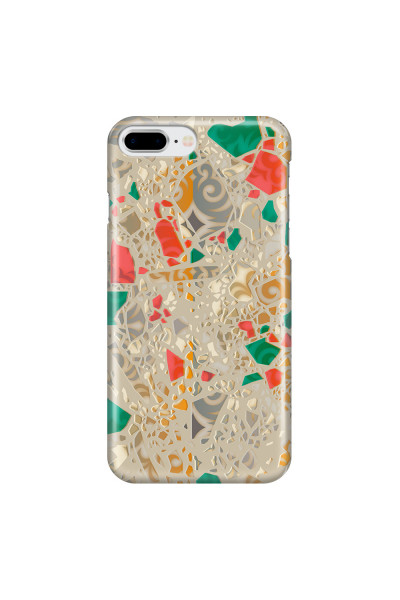 APPLE - iPhone 8 Plus - 3D Snap Case - Terrazzo Design Gold