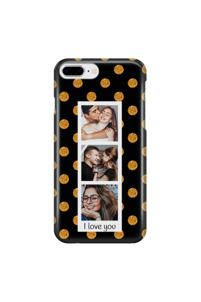 APPLE - iPhone 8 Plus - 3D Snap Case - Triple Love Dots Photo