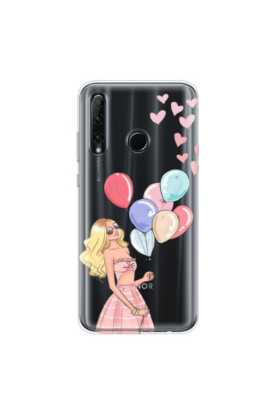 HONOR - Honor 20 lite - Soft Clear Case - Balloon Party