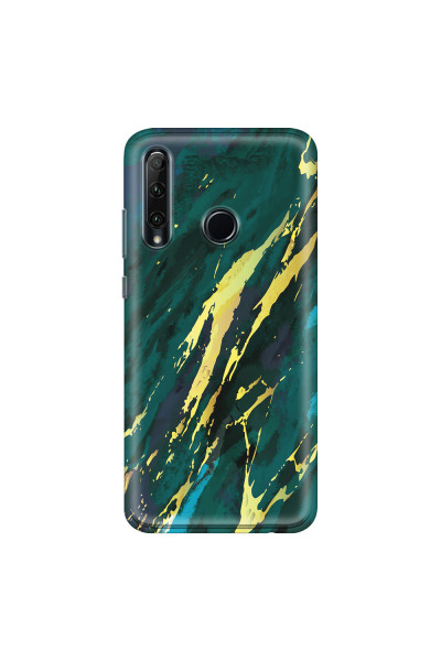 HONOR - Honor 20 lite - Soft Clear Case - Marble Emerald Green