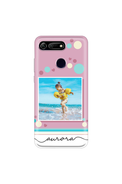 HONOR - Honor View 20 - Soft Clear Case - Cute Dots Photo Case