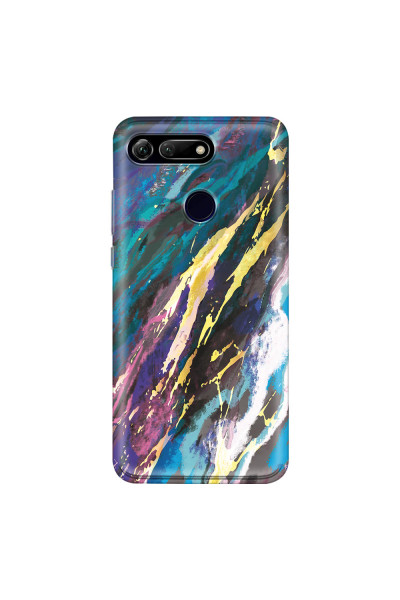 HONOR - Honor View 20 - Soft Clear Case - Marble Bahama Blue