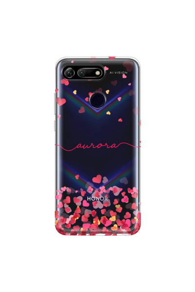 HONOR - Honor View 20 - Soft Clear Case - Scattered Hearts