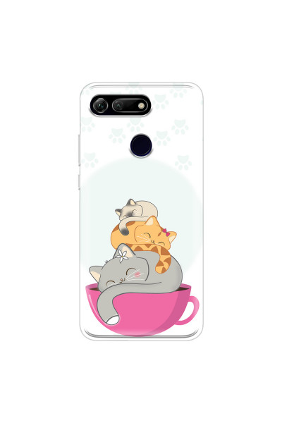HONOR - Honor View 20 - Soft Clear Case - Sleep Tight Kitty