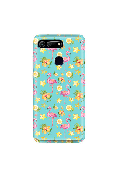 HONOR - Honor View 20 - Soft Clear Case - Tropical Flamingo I