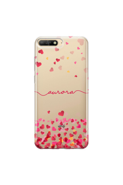 HUAWEI - Y6 2018 - Soft Clear Case - Scattered Hearts