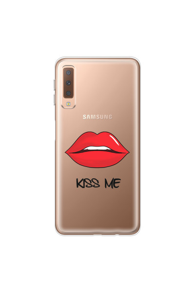 SAMSUNG - Galaxy A7 2018 - Soft Clear Case - Kiss Me
