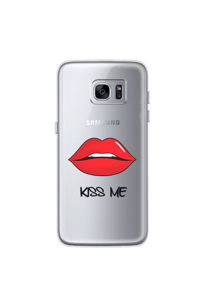 SAMSUNG - Galaxy S7 Edge - Soft Clear Case - Kiss Me