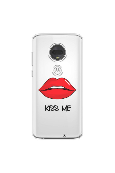 MOTOROLA by LENOVO - Moto G7 - Soft Clear Case - Kiss Me