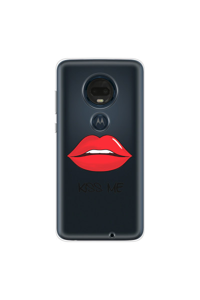 MOTOROLA by LENOVO - Moto G7 Plus - Soft Clear Case - Kiss Me