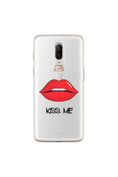 ONEPLUS - OnePlus 6 - Soft Clear Case - Kiss Me