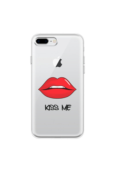 APPLE - iPhone 8 Plus - Soft Clear Case - Kiss Me