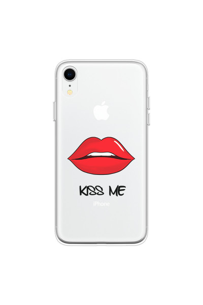 APPLE - iPhone XR - Soft Clear Case - Kiss Me