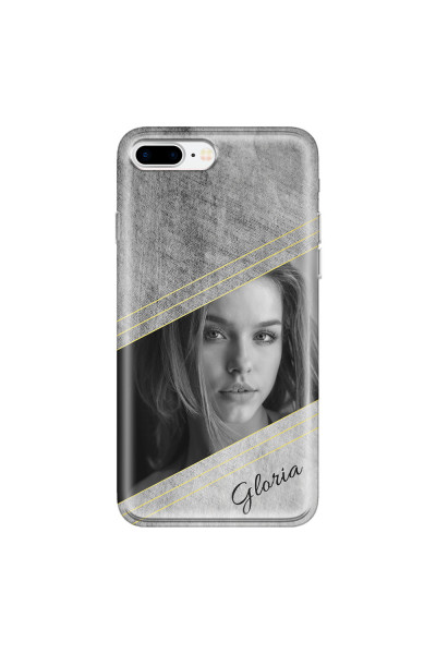 APPLE - iPhone 7 Plus - Soft Clear Case - Geometry Love Photo