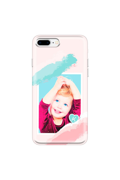 APPLE - iPhone 7 Plus - Soft Clear Case - Kids Initial Photo