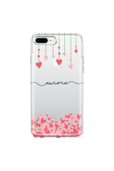 APPLE - iPhone 7 Plus - Soft Clear Case - Love Hearts Strings