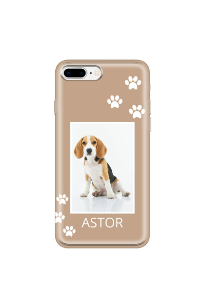 APPLE - iPhone 7 Plus - Soft Clear Case - Puppy
