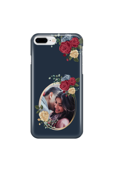 APPLE - iPhone 7 Plus - 3D Snap Case - Blue Floral Mirror Photo