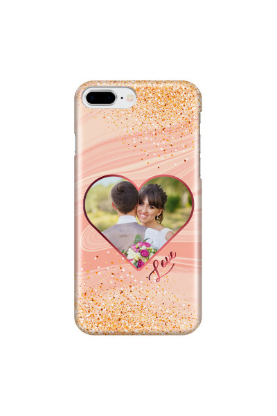 APPLE - iPhone 7 Plus - 3D Snap Case - Glitter Love Heart Photo