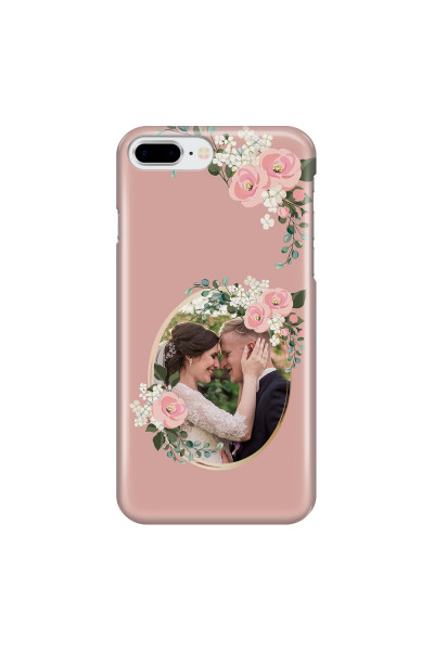 APPLE - iPhone 7 Plus - 3D Snap Case - Pink Floral Mirror Photo