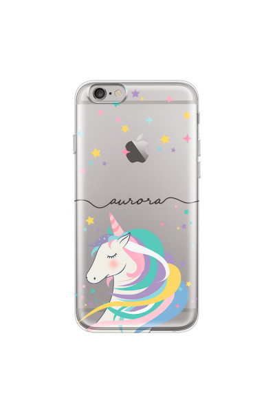 APPLE - iPhone 6S - Soft Clear Case - Clear Unicorn Handwritten