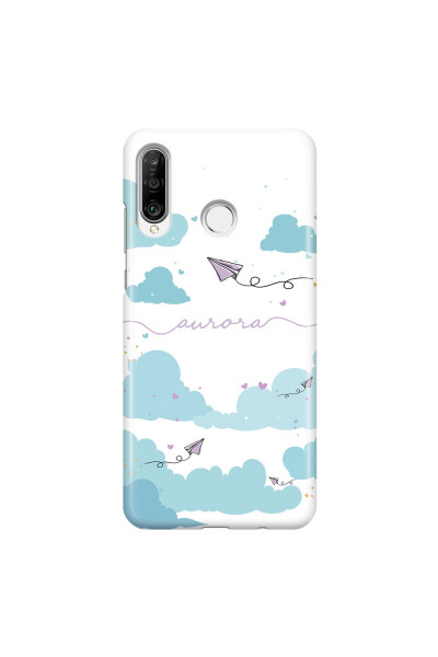HUAWEI - P30 Lite - 3D Snap Case - Up in the Clouds Purple
