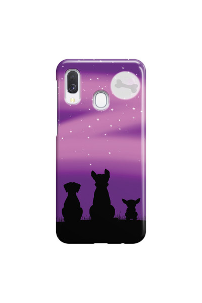 SAMSUNG - Galaxy A40 - 3D Snap Case - Dog's Desire Violet Sky