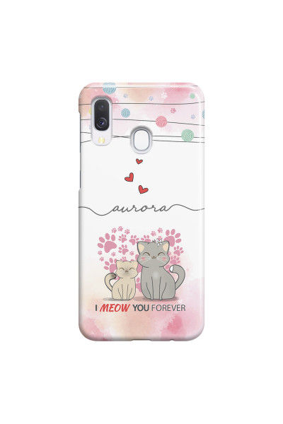 SAMSUNG - Galaxy A40 - 3D Snap Case - I Meow You Forever