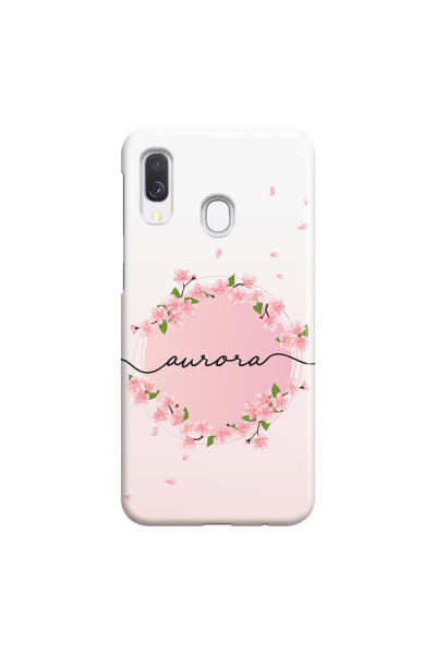 SAMSUNG - Galaxy A40 - 3D Snap Case - Sakura Handwritten Circle