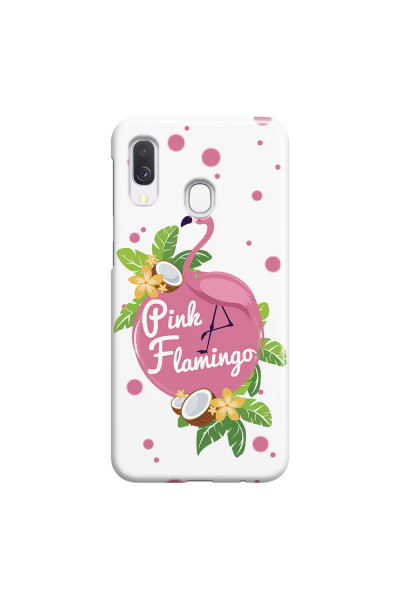 SAMSUNG - Galaxy A40 - 3D Snap Case - Pink Flamingo