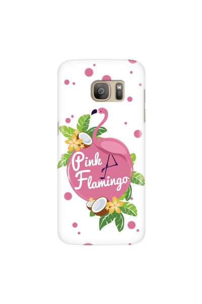 SAMSUNG - Galaxy S7 - 3D Snap Case - Pink Flamingo