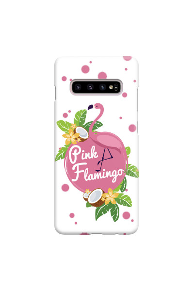 SAMSUNG - Galaxy S10 Plus - 3D Snap Case - Pink Flamingo