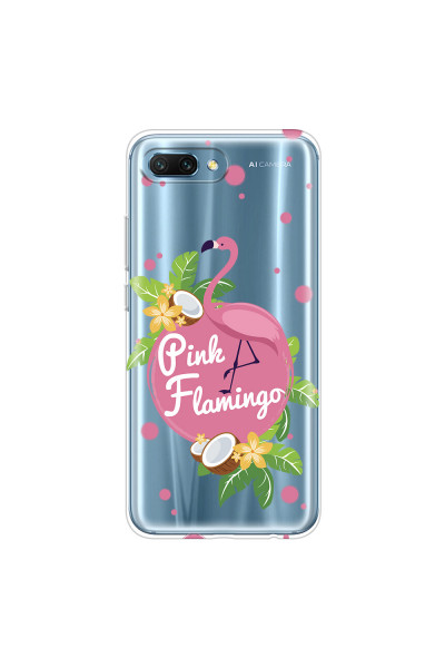 HONOR - Honor 10 - Soft Clear Case - Pink Flamingo