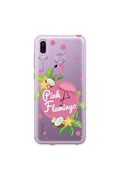 HONOR - Honor Play - Soft Clear Case - Pink Flamingo