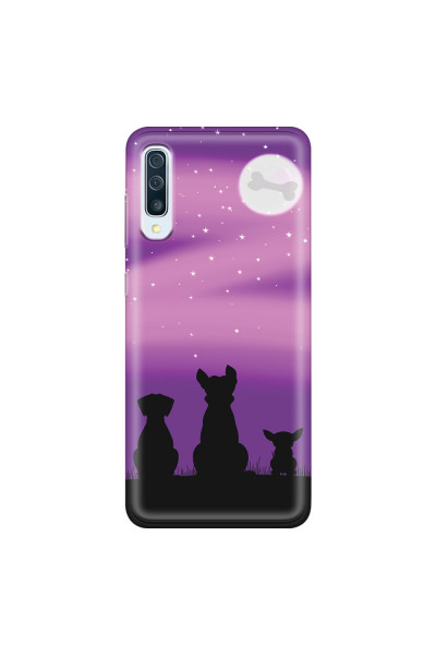 SAMSUNG - Galaxy A50 - Soft Clear Case - Dog's Desire Violet Sky