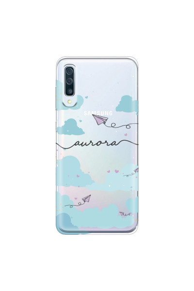 SAMSUNG - Galaxy A50 - Soft Clear Case - Up in the Clouds
